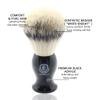 Luxury Mens Shaving Brush by Echolly-NO Shedding Bristle Shaving Brushes for Men-Vegan Lather Shave Brush-Luxury Fast Beard Brush-Perfect Gifts for Men,Boyfriends,Fathers view 4