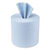 5 Star Facilities Centrefeed Tissue Refill for Jumbo Dispenser Single-ply L300mxW200mm Blue [Pack 6] -FST view 1
