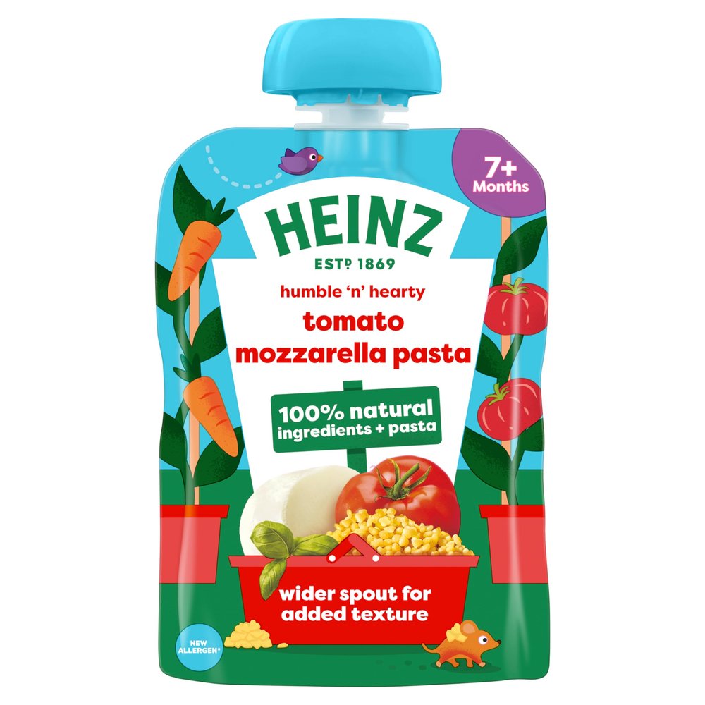 Heinz Baby Food Tomato & Mozzarella Pasta Shapes Pouch 130g,pack of 5