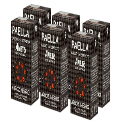 Aneto 100% Natural Squid Ink Paella Base-1L (6 Pack)