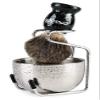 Anbbas Pure Badger Shaving Brush with Wood Handle, Stainless Steel Stand and Soap Bowl for Men Wet Shave view 1