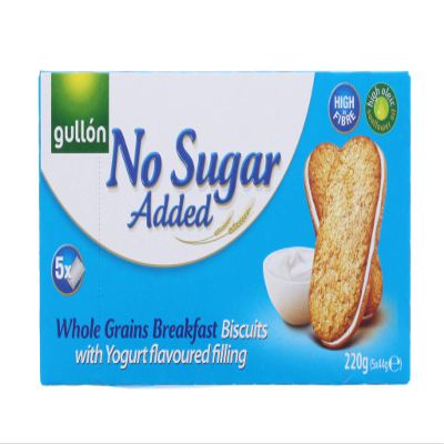2 x GULLON No Added Sugar Whole Grains Breakfast Biscuits 220g