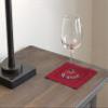 12 Pack - CleverDelights Red Linen Hemstitch Cocktail Napkins - 6" x 6" - 100% Pure Linen view 3