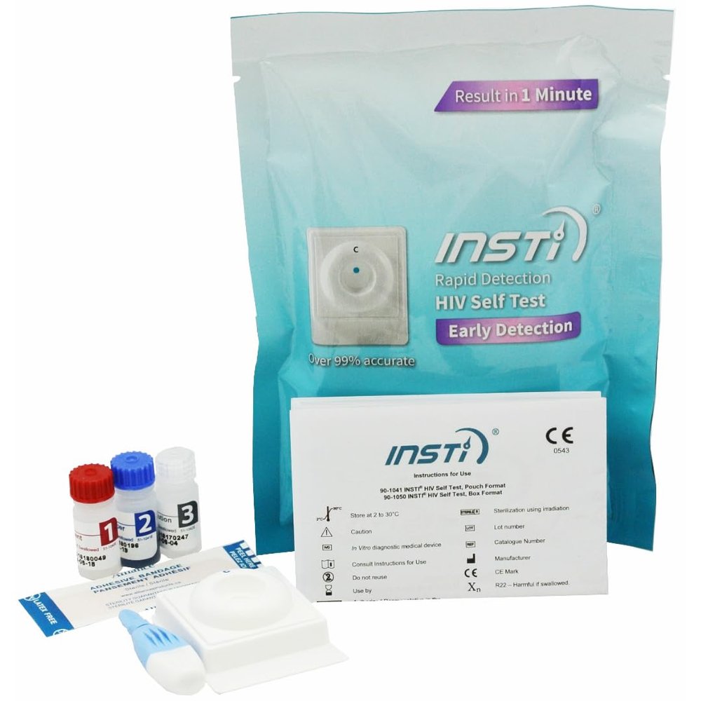HIV Self Test INSTI - Home Test Kit, Instant Results, 99% Accurate, CE Marked