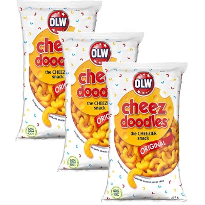 OLW Cheez Doodles Corn Snacks, 160 g, Pack of 3