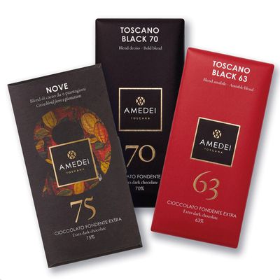 Amedei Dark Chocolate Luxury Selection - 3 Bars 150g