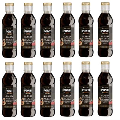 12x Ponti Aceto Balsamico di Modena Balsamic Vinegar 250ml