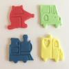 12 Vibrant Sugar Transport Themed Cake Decorations- Made with Love & Imagination in the UK! view 2