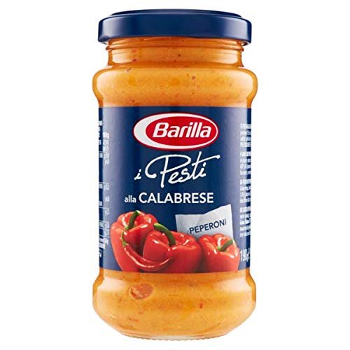3x Barilla Pesti alla Calabrese Italian Pesto Sauce with Ricotta Cheese & Chilli for Pasta 190g Ready to Eat!