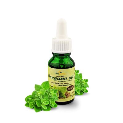 100% Pure Essential Oregano Oil Min. 72% Carvacrol 15ml Biopurus