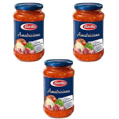 3X Barilla Pasta Amatriciana with Speck & Chilli Sauce 400g. 100% Italian!