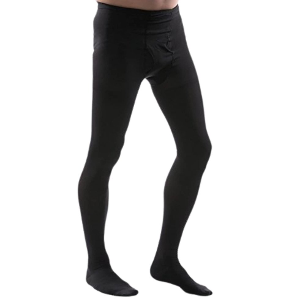 Allegro Mens 20-30mmHg Waist High 234 Leotard (Black) XX-Large