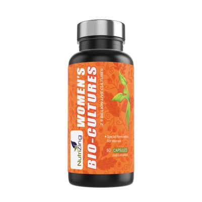 NutriZing Probiotics for Women Gut Health - Scientifically Proven Bio Cultures for Womens Intimate Flora - Lactobacillus Reuteri and Lactobacillus Rhamnosus - Vegan Womens Probiotics 2.5billion CFU