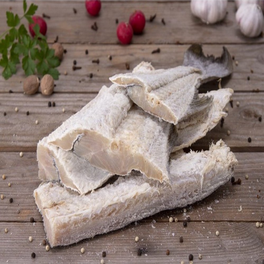 Dry and Salted COD 1.8 KG ( BACALHAU Salgado E SECO 1.8 KG)