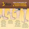 Allegro 15-20 mmHg Footless 57 Pantyhose (Black) Medium view 4