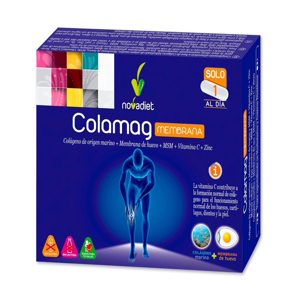 Colamag Membrane Capsules with Marine Collagen+Egg Membrane+MSM+Vitamin C+ Zinc-1-month Supply -