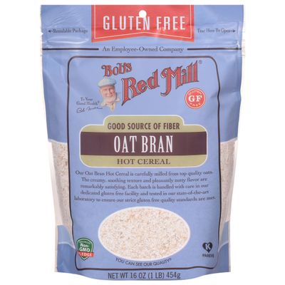 Bob's Red Mill - Gluten Free Oat Bran, Good Source of Fiber, Hot Cereal, 454g Pouch
