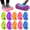 10 Pack Mop Slippers for Floor Cleaning Washable Reusable Microfiber Dust Mop Socks for Women Men Kids Foot Dust Hair Cleaner Dusthouse Office Bathroom Kitchen view 1