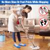 10 Pack Mop Slippers for Floor Cleaning Washable Reusable Microfiber Dust Mop Socks for Women Men Kids Foot Dust Hair Cleaner Dusthouse Office Bathroom Kitchen view 3