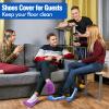 10 Pack Mop Slippers for Floor Cleaning Washable Reusable Microfiber Dust Mop Socks for Women Men Kids Foot Dust Hair Cleaner Dusthouse Office Bathroom Kitchen view 4