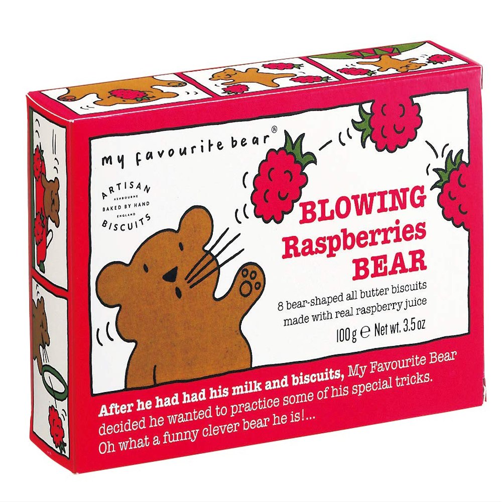Artisan Biscuits My Favourite Bear Blowing Raspberries Bear (100g)