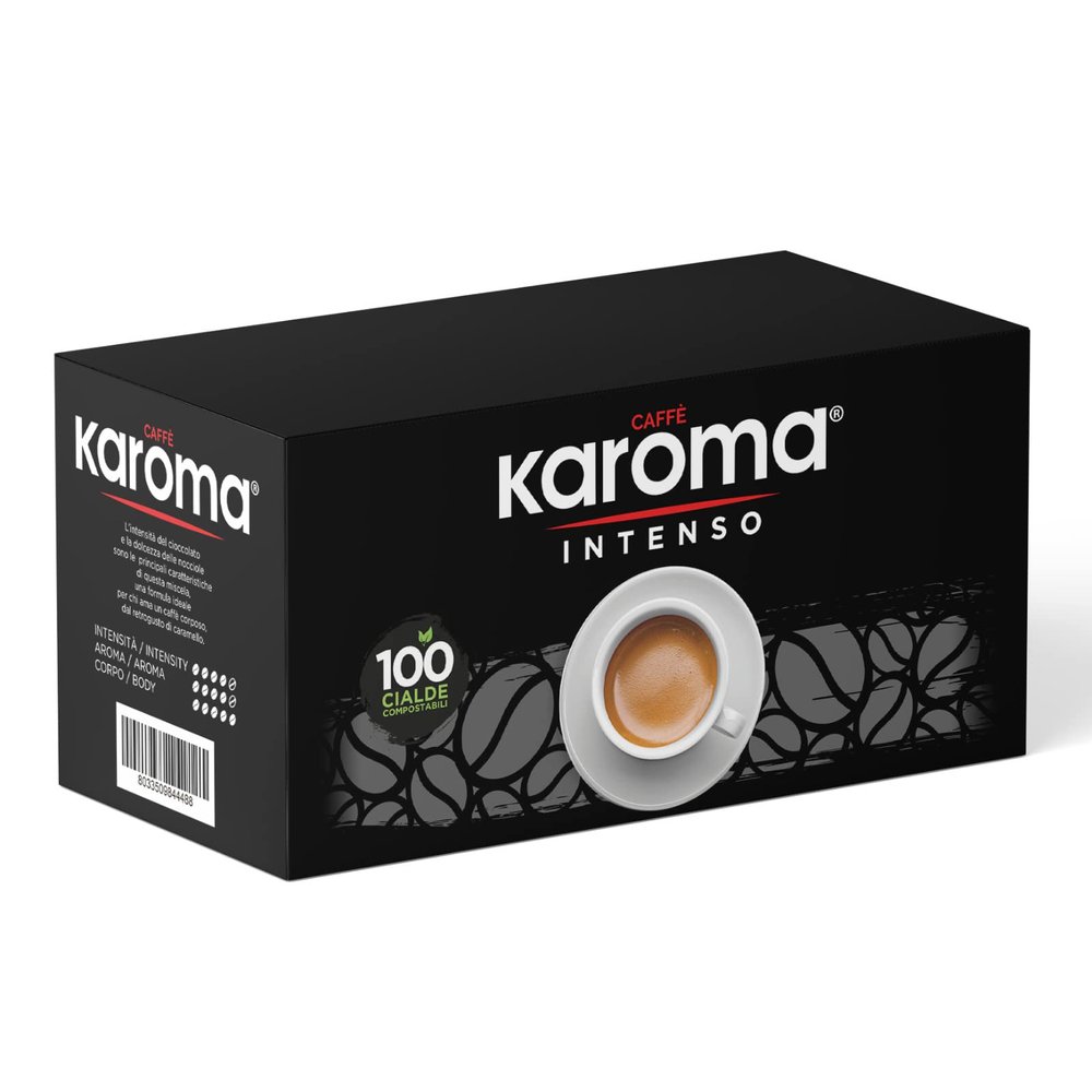 100 Caff Karoma ESE 44mm Coffee Pods [Extra Strong - Napolitano]