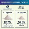 Magnesium Citrate Complex 500 MG for Calm, Relaxation, Constipation & Digestion Health Support | High Absorption Magnesium Supplement with Elemental Magnesium Oxide | Non-GMO, Soy-Free | 60ct view 2