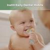 haakaa 360 Silicone Baby Toothbrush Teether with Suction Base Infant Toothbrush Training Massage Teether for Baby,1pc (Blue) view 2