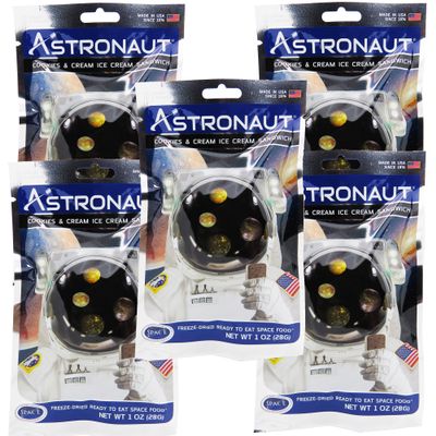 Astronaut Foods 5 Pack - Cookies & Cream Ice Cream Sandwich