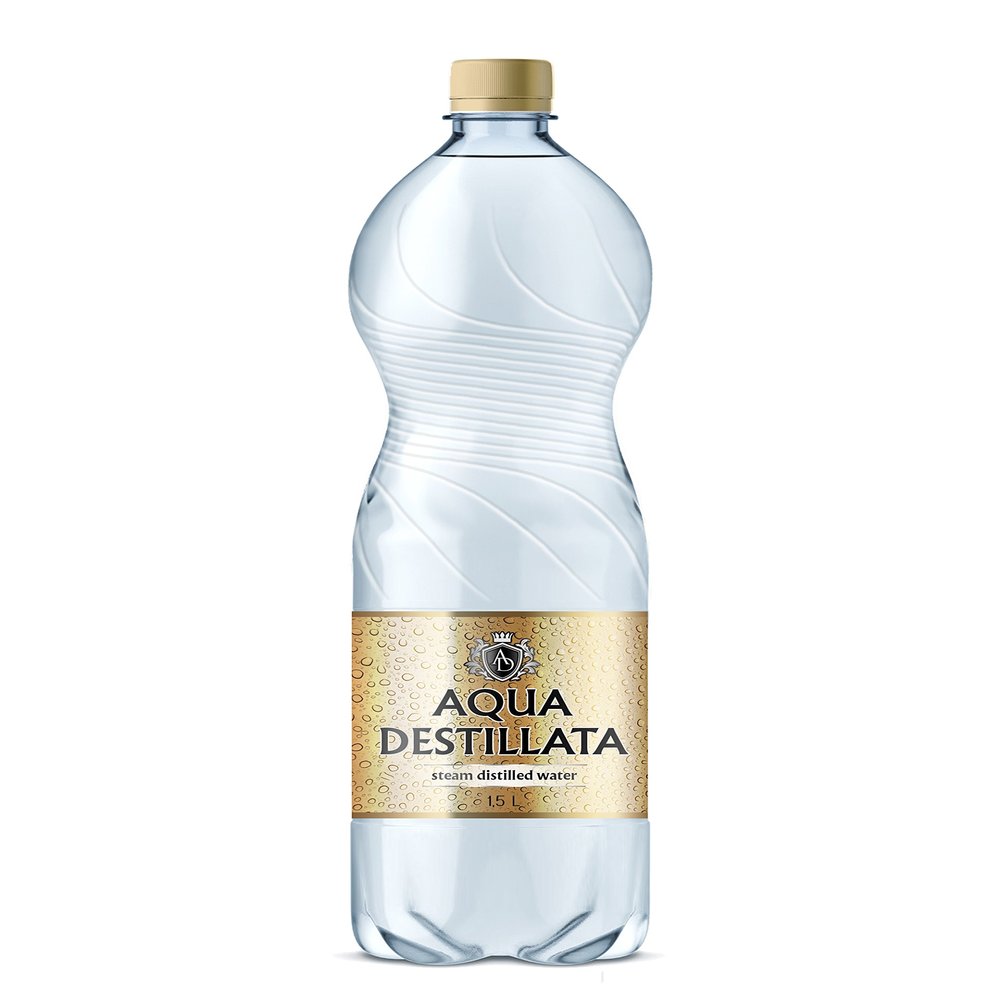 DISTILLED WATER 1,5 L (1500ml)/ 100% Pure Steam Distilled Water/TDS 000 PPM/BPA FREE
