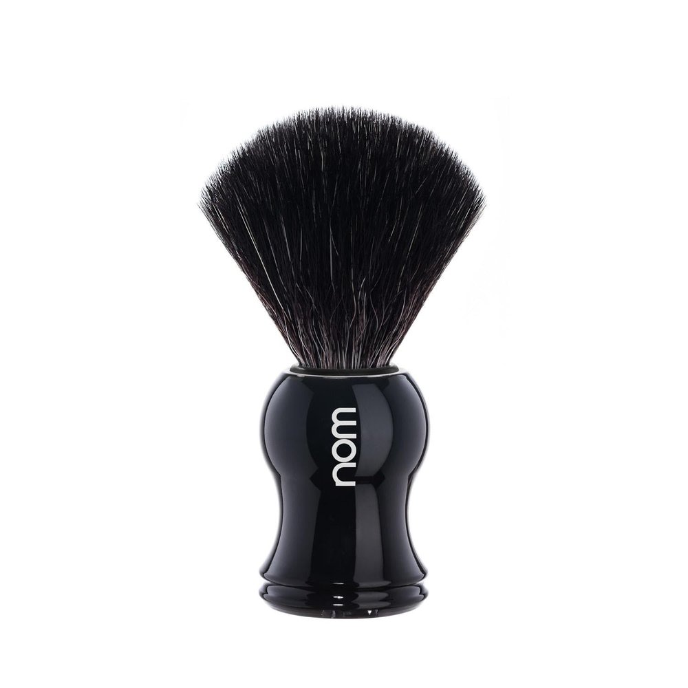 Nom Gustav Vegan Black Fibre Shaving Brush, Black
