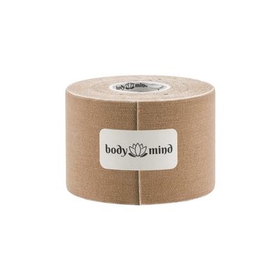 2,5cm / 5cm / 10cm Wide Kinesiology Tape 5m, Anti-allergenic & Waterproof, Elastic Skin-Friendly kinesiotape, Sports Tape Bandage for Sports, Leisure, Physiotherapy and Medicine (5cm, Skin)