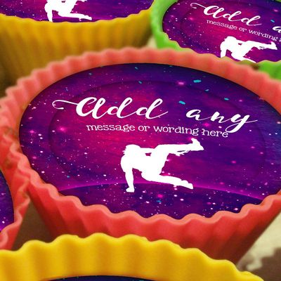 20 x Personalised Parkour 5cm High Resolution Cupcake Toppers