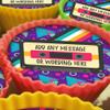 20 x Personalised Bright 80s 5cm High Resolution Cupcake Toppers view 1