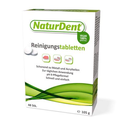 Naturdent Cleaning Tablets Pack of 48