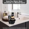 3 in 1 Professional Shaving Brush Kit Man's Shaving Set with Shaving Frame Base, Soap Bowl, Badger Hair Shaving Brush for Men Father Husband Boyfriend Gift view 3