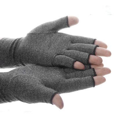 2Pairs Arthritis Compression Gloves Women Ladies Doctor Written Handbook Relieve Arthritis Symptoms Raynauds Disease Carpal Tunnel (Grey, S)