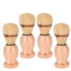 4Pcs Men Shaving Brush Wood Handle, Professional Salon Tools view 1