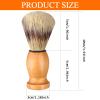 4Pcs Men Shaving Brush Wood Handle, Professional Salon Tools view 2