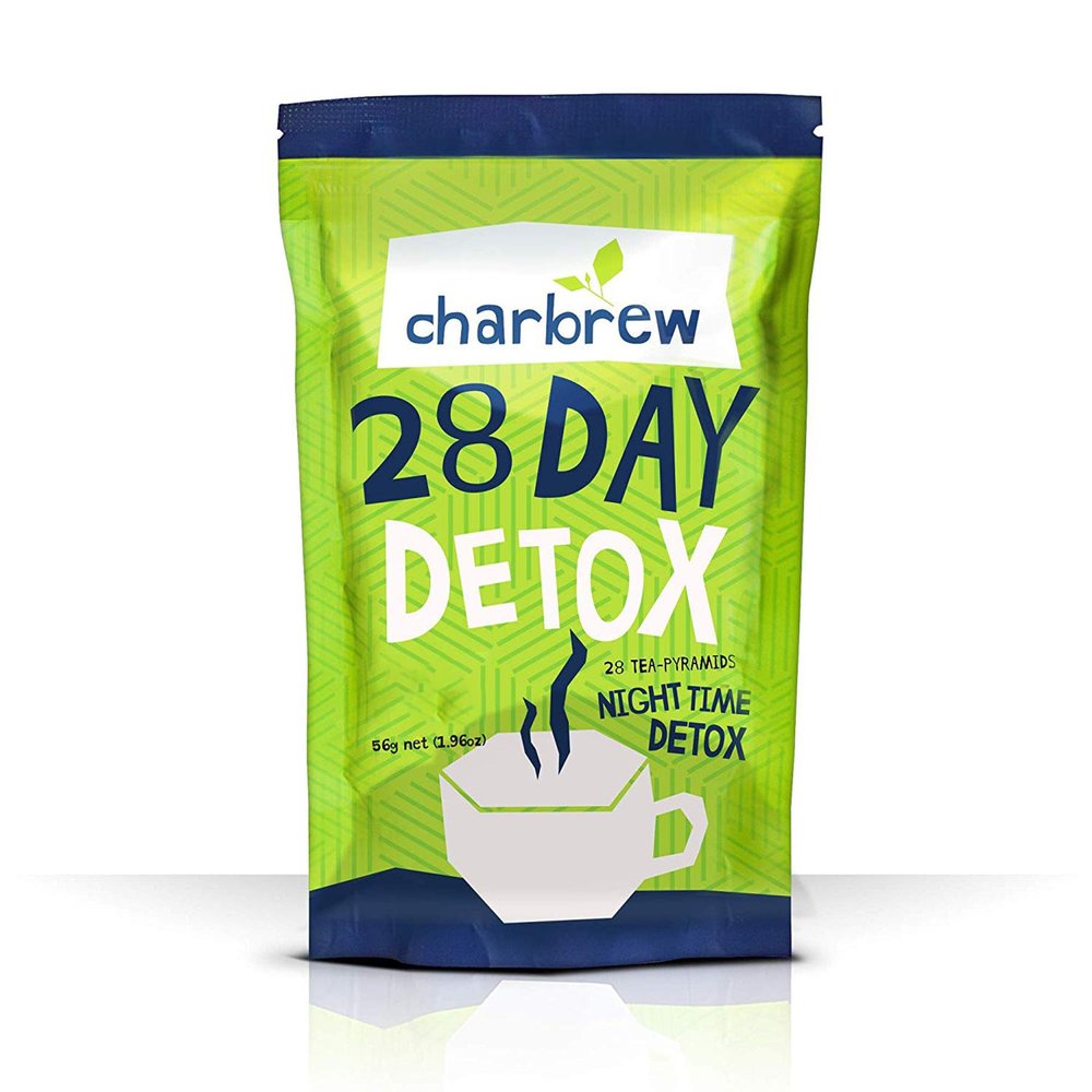 28 Night Time Detox Wellness Cleanse Herbal Tea Red Rooibos, Burdock Root & Chamomile Blend  28 Teabags