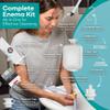 Medi Grade Enema Kit for Adults, 2 litres - Transparent, Hands-Free Colonic Irrigation Home Kit with One-Way Valve - Perfect for Coffee & Colon Cleanse view 2