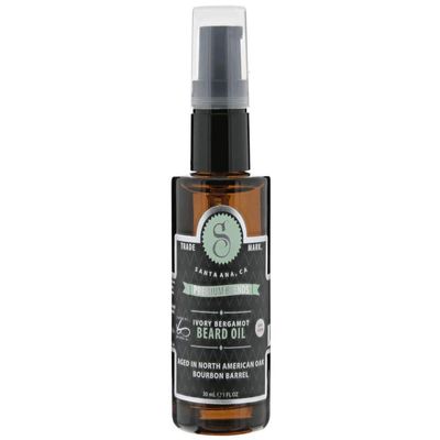 Suavecito Premium Blends Beard Oil, Leave-In Beard Conditioner For Softening Hair, Hydrating Skin, Eliminating Beard Dandruff, Healthy Beard Growth, Ivory Bergamot Fragrance, 1 Fl Oz/28g