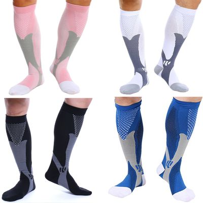 4 Pairs Compression Socks for Men & Women (20-30 mmhg) Best Graduated Athletic Fit for Running, Nurses, Shin Splints, Flight Travel & Maternity Pregnancy - Boost Stamina, Circulation & Recovery