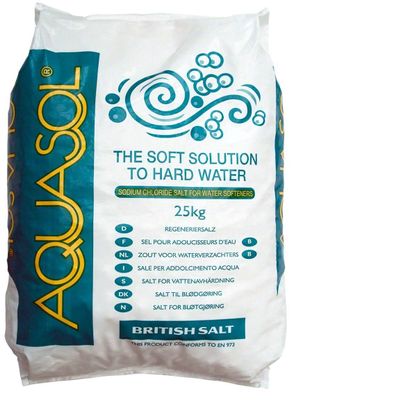 AQUASOL | 25KG Bags | Salt Tablets | Water Softening Salt Dishwasher | Food Grade (20)
