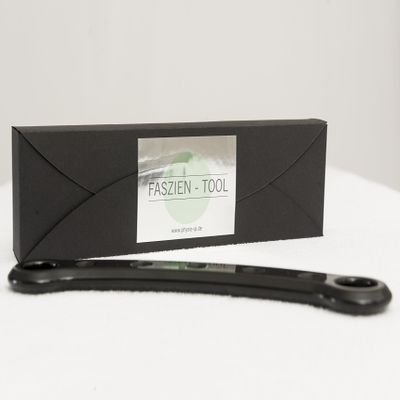 Fascia therapy tool for the professional treatment of connective tissue, muscles and trigger points.
