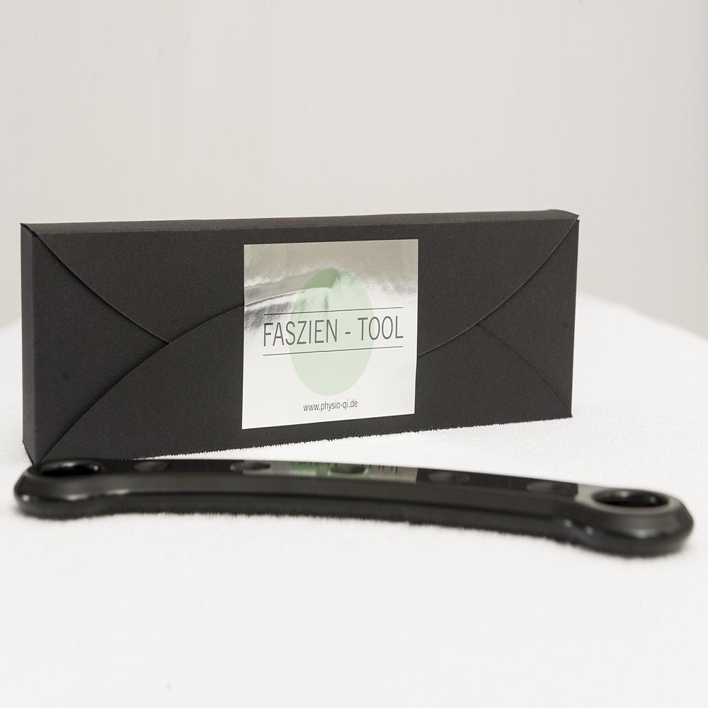 Fascia therapy tool for the professional treatment of connective tissue, muscles and trigger points.
