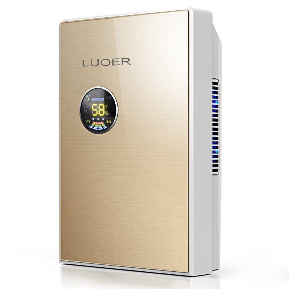 LUOER Smart Dehumidifier With 2200Ml Tank, Bedroom Basement Mute Moisture Absorber, Dryer