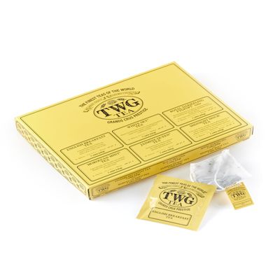 TWG Tea | Around the Globe Selection | 6 Varieties | Exclusive Tea Blends | 30 Hand Sewn Cotton Teabags | Gift Set
