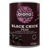 Biona Organic Black Chick Peas, 400 g, Pack of 6 view 1