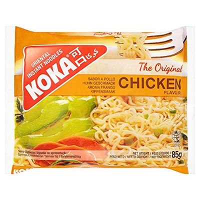 Case of 30 packs Koka Instant Noodles ( Beef Flavour , Stir Fried Flavour , Tom Yam Flavour & Chicken Flavour ) (Chicken Flavour)